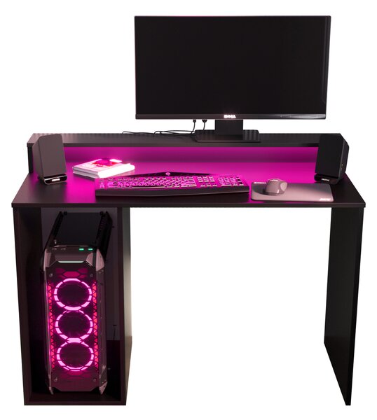 Gaming PC stol Garrick 2 (crna) (s LED RGB rasvjetom)