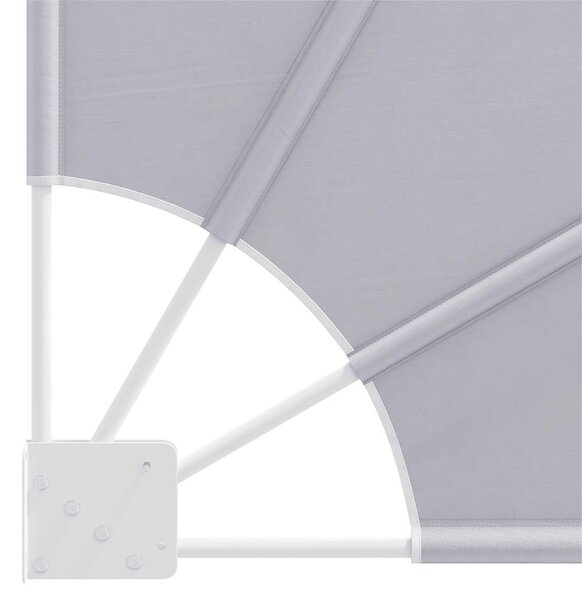 Sklopiva bočna tenda siva 210 x 210 cm - Siva / 210 x 210 cm