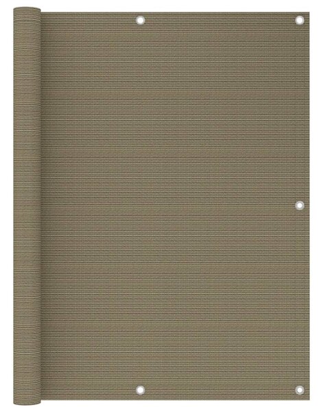 Balkonski zastor smeđe-sivi 120 x 600 cm HDPE - Tupe / 120 x 600 cm