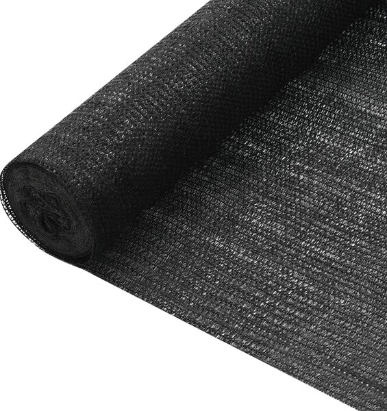 Mreža za privatnost crna 1,2 x 10 m HDPE 75 g/m² - Crna / 1.2 x 10 m (75 g)