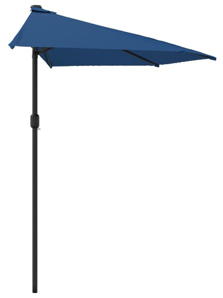 Balkonski suncobran plavi 270 x 144 x 222 cm polukružni - Plava / N/A
