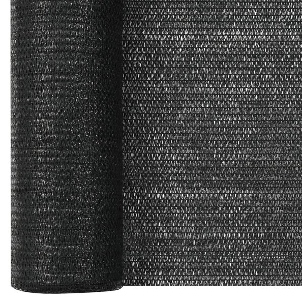 Mreža za privatnost crna 1,2 x 10 m HDPE 75 g/m² - Crna / 1.2 x 10 m (75 g)