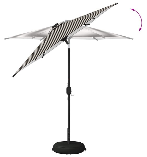 Suncobran za vrt s LED svjetlima i postoljem 230 x 230 cm - Krem / 230 x 230 cm