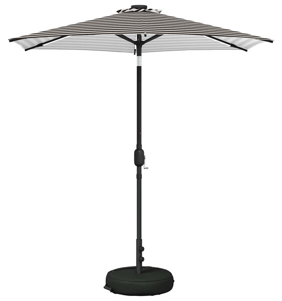 Suncobran za vrt s LED svjetlima i postoljem 230 x 230 cm - Krem / 230 x 230 cm