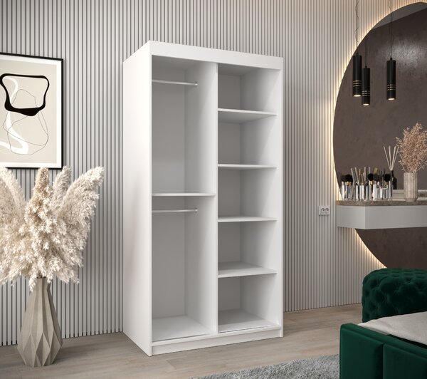 Zondo.hr Ormar za garderobu 100 cm Toki (bijela mat + bijela mat). Akcija -20%. 1064789