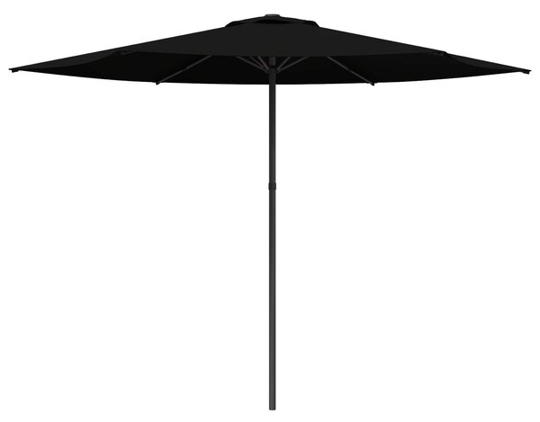 Vrtni suncobran 300 x 300 cm Poliester Pravokutni Crna - Crna / 300 x 300 cm