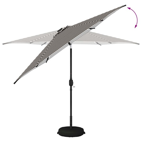 Suncobran za vrt s LED svjetlima i postoljem 300 x 300 cm - Krem / 300 x 300 cm