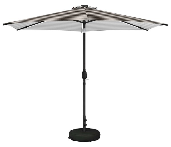 Suncobran za vrt s LED svjetlima i postoljem 300 x 300 cm - Krem / 300 x 300 cm
