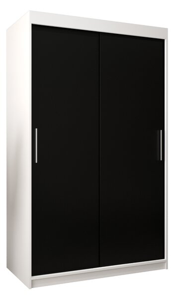 Zondo.hr Ormar za garderobu 120 cm Toki (bijela mat + crna mat). Akcija -19%. 1064804
