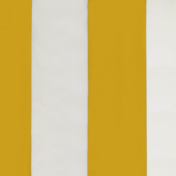 Vrtni suncobran 300 x 300 cm Poliester Pravokutni Žuta i bijela - Žuta / 300 x 300 cm