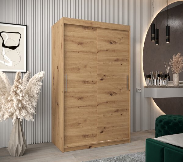 Zondo.hr Ormar za garderobu 120 cm Toki (hrast artisan + hrast artisan). Akcija -17%. 1064813