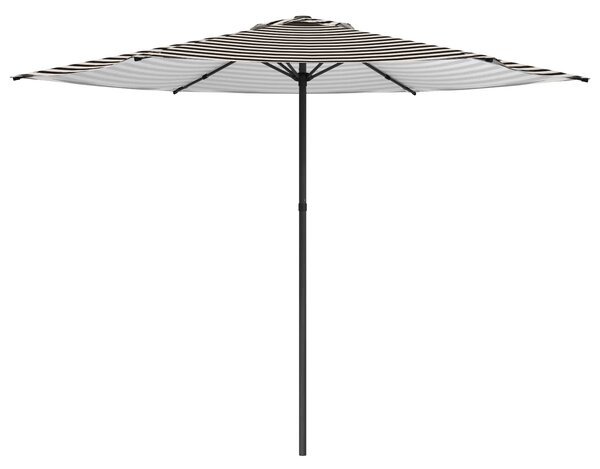 Vrtni suncobran 300 x 300 cm Poliester Pravokutni Crna i bijela - Crna / 300 x 300 cm