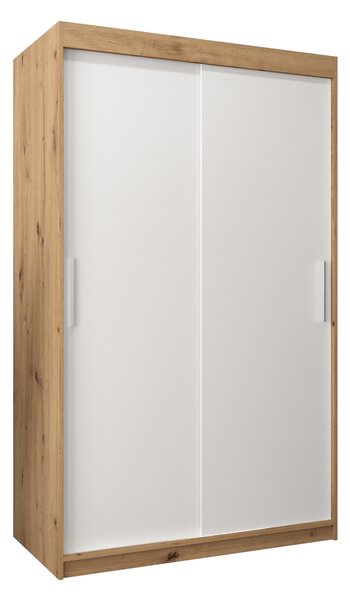 Zondo.hr Ormar za garderobu 120 cm Toki (hrast artisan + bijela mat). Akcija -17%. 1064811