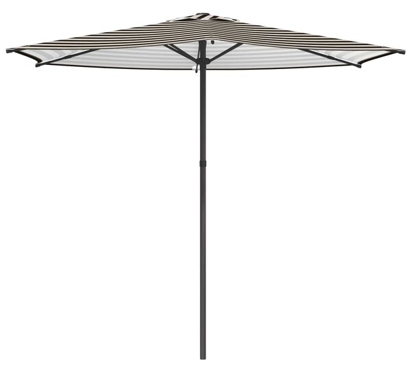 Vrtni suncobran 270 x 270 cm Poliester Pravokutni Crna i bijela - Crna / 270 x 270 cm