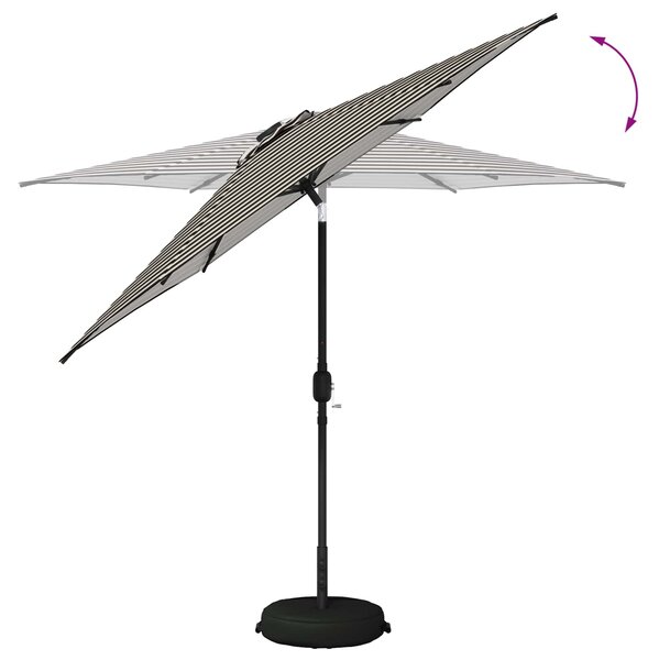 Suncobran za vrt s LED svjetlima i postoljem 270 x 270 cm - Krem / 270 x 270 cm