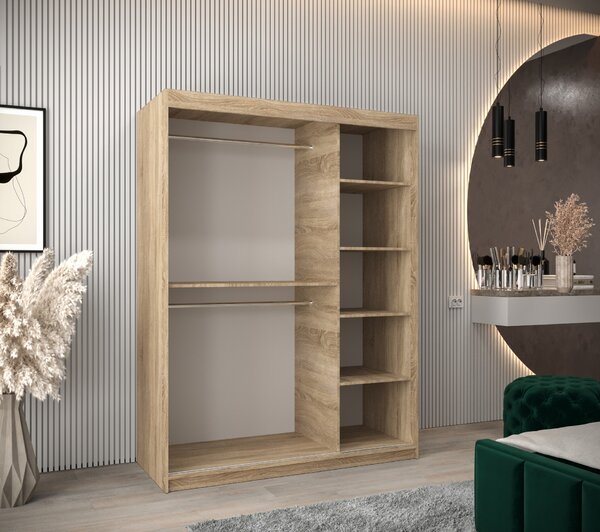 Zondo.hr Ormar za garderobu 150 cm Toki (hrast sonoma + hrast sonoma). Akcija -16%. 1064830