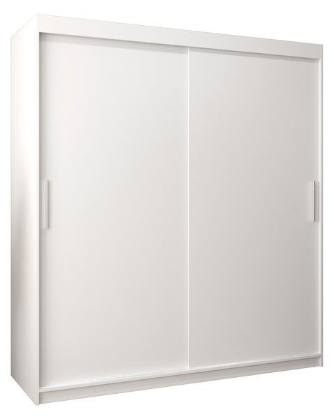 Ormar za garderobu 180 cm Toki (bijela mat + bijela mat)