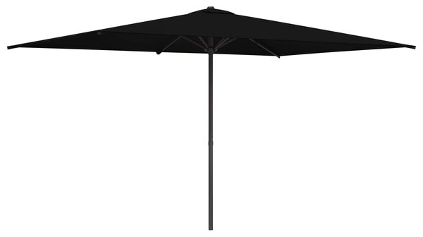 Vrtni suncobran 200 x 300 cm Poliester Pravokutni Crna - Crna / 200 x 300 cm