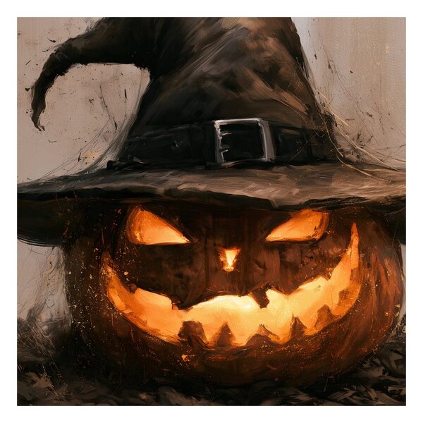 Slika sjajna halloweenska bundeva