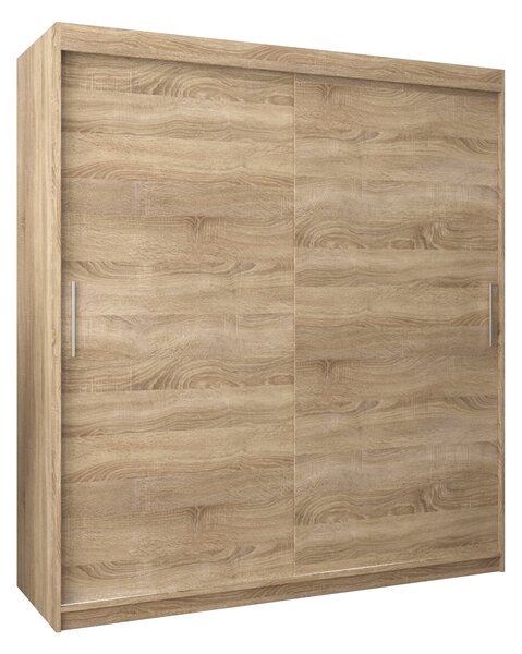 Ormar za garderobu 180 cm Toki (hrast sonoma + hrast sonoma)
