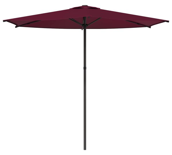 Vrtni suncobran 270 x 270 cm Poliester Pravokutni - Crvena / 270 x 270 cm