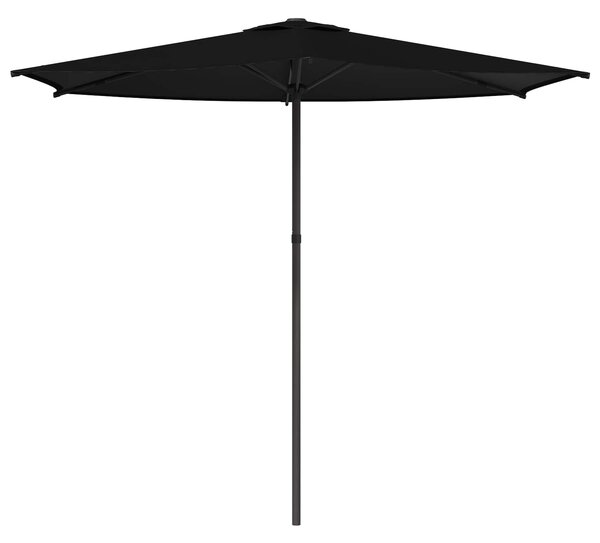 Vrtni suncobran 270 x 270 cm Poliester Pravokutni Crna - Crna / 270 x 270 cm