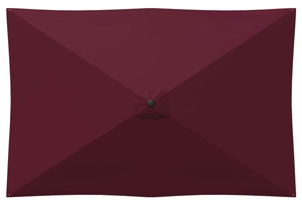 Vrtni suncobran 200 x 300 cm Poliester Pravokutni - Crvena / 200 x 300 cm