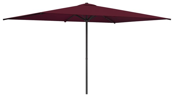 Vrtni suncobran 200 x 300 cm Poliester Pravokutni - Crvena / 200 x 300 cm