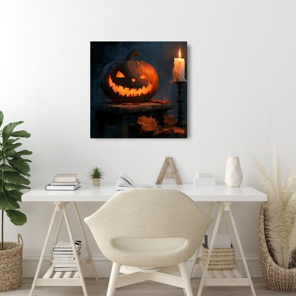 Slika halloween bundeva u polumraku