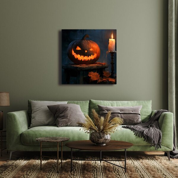 Slika halloween bundeva u polumraku