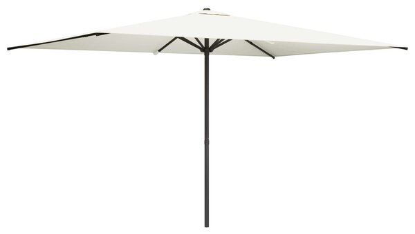 Vrtni suncobran 200 x 300 cm Poliester Pravokutni Krem - Krem / 200 x 300 cm