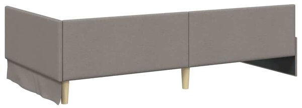 Kutni okvir kreveta Sivo-smeđa 80 cm x 200 cm tkanina - Smeđesiva / 80 cm x 200 cm