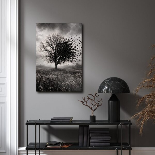 Slika drvo života i jato ptica