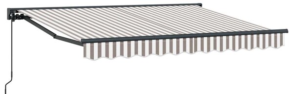 Ručno sklopiva tenda Svijetlo siva i bijela. 3,5 x 2 m - Antracit / 3,5 x 2 m