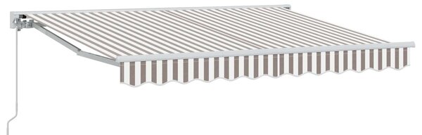 Ručno sklopiva tenda Svijetlo siva i bijela. 3 x 2,5 m - Bijela / 3 x 2,5 m
