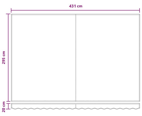Ručno sklopiva tenda Svijetlo siva i bijela. 4,5 × 3 m - Bijela / 4,5 × 3 m