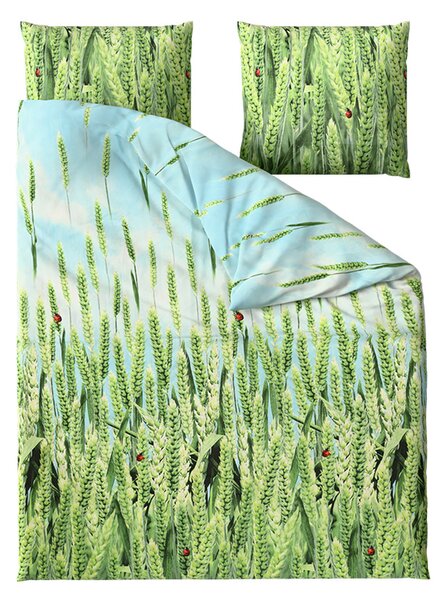 Posteljina od mikrovlakana POSANA zelena Dimenzije posteljine: 2 kom 70 x 80 cm | 160 x 200 cm