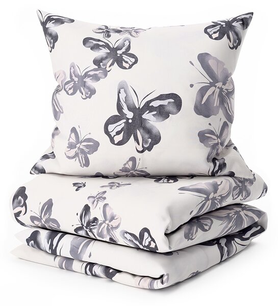 Posteljina od mikrovlakana BLACK BUTTERFLY kremasta Dimenzije posteljine: 2 kom 70 x 80 cm | 160 x 200 cm