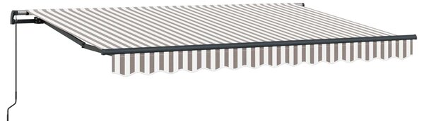 Skrovita tenda Svijetlo siva i bijela. 3,5 x 2 m tkanina - Svjetlosiva / 3,5 x 2 m