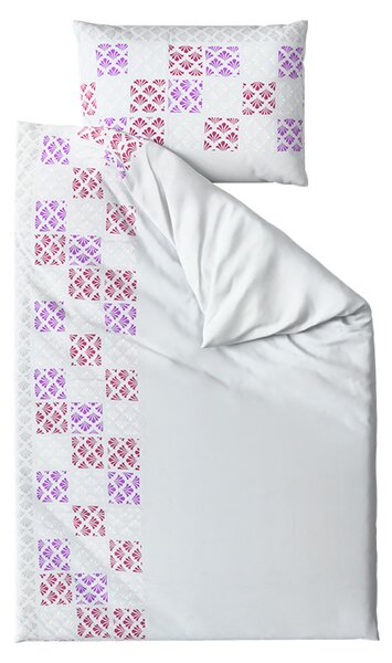 Posteljina od mikrosatena VELLARI, svijetlosiva Dimenzije posteljine: 70 x 90 cm | 140 x 200 cm