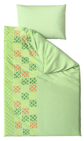 Posteljina od mikrosatina VELLARI, zelena Dimenzije posteljine: 70 x 90 cm | 140 x 200 cm