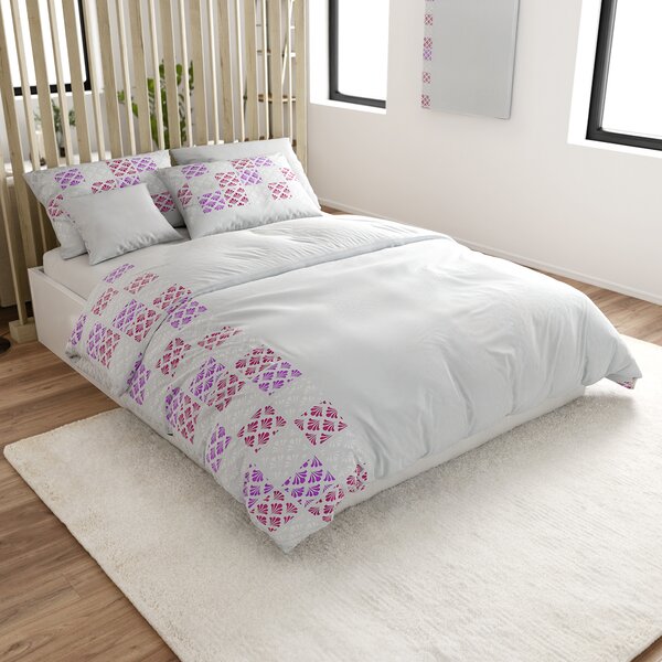 Posteljina od mikrosatena VELLARI, svijetlosiva Dimenzije posteljine: 70 x 90 cm | 140 x 200 cm