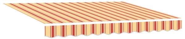 Električna retraktabilna tenda Žuta, narančasta i bijela - Žuta / 3 x 2 m