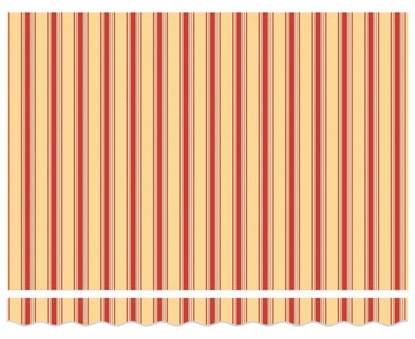 Električna retraktabilna tenda Žuta, narančasta i bijela - Žuta / 3 x 2 m