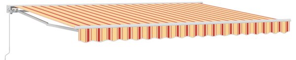 Ručno sklopiva tenda Žuta i narančasta 4 × 3 m - Bijela / 4 × 3 m