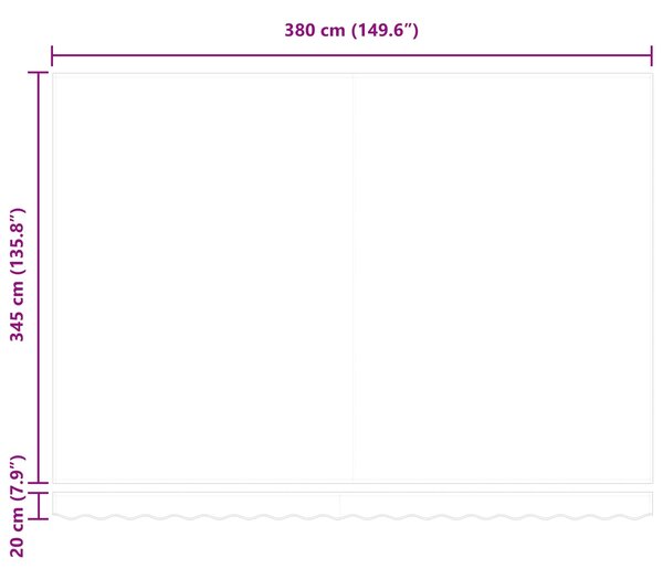 Ručno sklopiva tenda Crvena i bijela 4 × 3,5 m - Bijela / 4 × 3,5 m