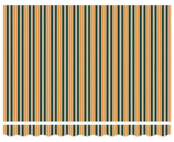 Nadstrešnica Zelena i žuta 300 x 250 x 165 cm Poliester - Zelena / 300 x 250 x 165 cm