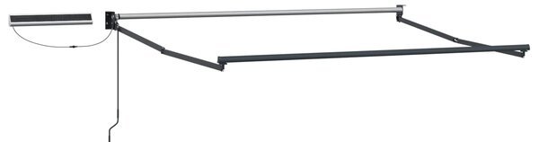 Električna retraktabilna tenda 3 x 2,5 m - Siva / 3 x 2,5 m