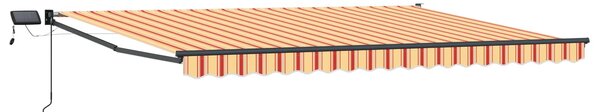 Ručna zlačivna tenda s LED diodama Šareni 4 × 3 m - Višebojno / 4 × 3 m