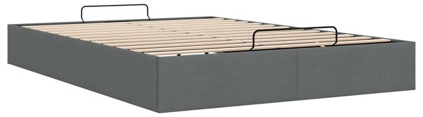 Otomanski krevet Tamnosiva 153 x 203 cm Tkanina - Tamnosiva / 153 x 203 cm